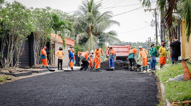 Prefeitura inicia mais um mutirão de infraestrutura para recuperar ruas de Manaus