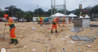 Gravação de DVD de Ju Marques deixa cerca de 10 toneladas de lixo na Praia da Ponta Negra