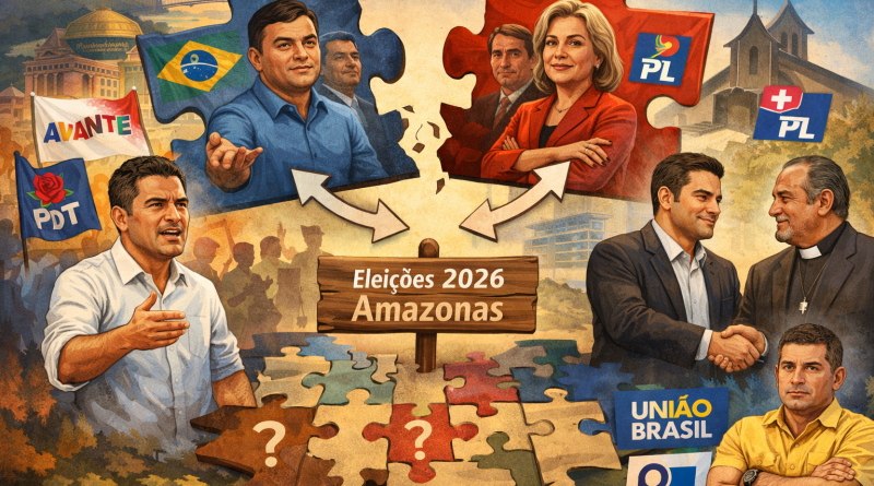 Amazonas entra na corrida de 2026 com alianças improváveis e chapas indefinidas