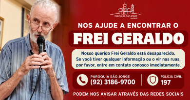 Paróquia São Jorge pede ajuda para localizar Frei Geraldo Paróquia São Jorge pede ajuda para localizar Frei Geraldo